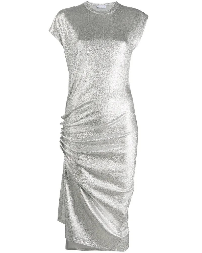 Paco Rabanne Robe Mid Lenght Dress Metallic
