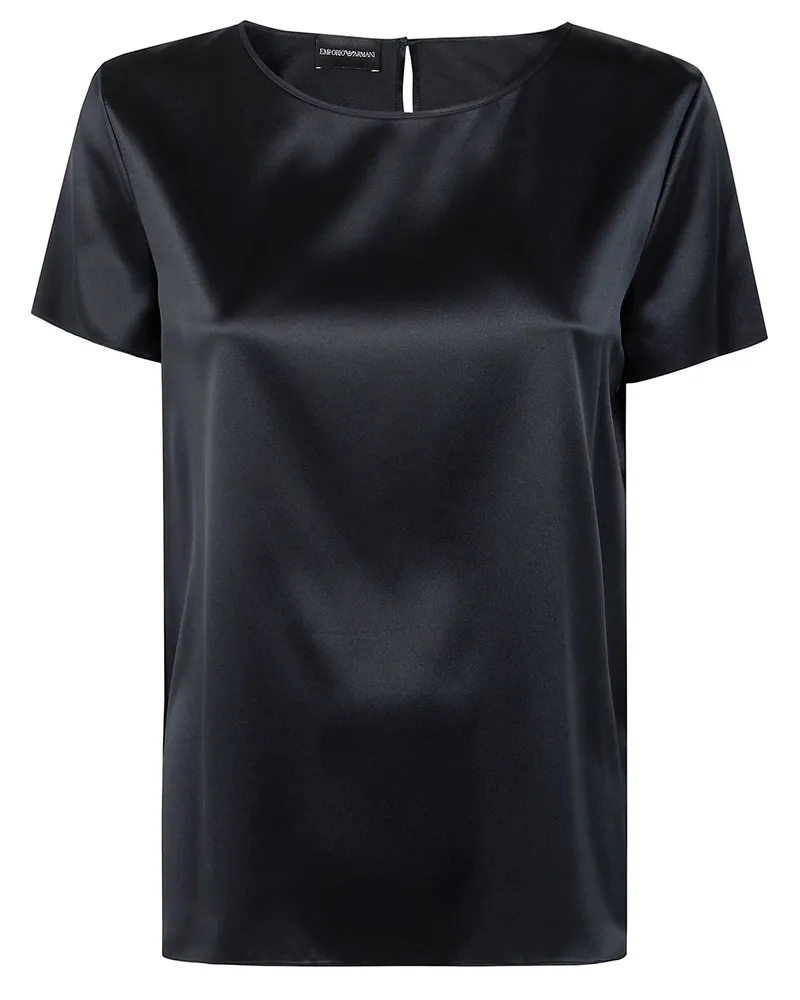 Emporio Armani Shirt Silk Black Black