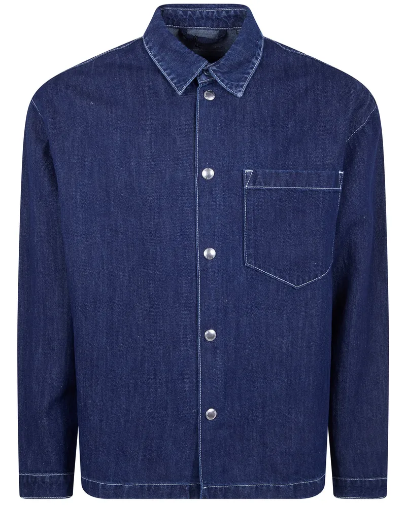 7 for all mankind Oversized Mix Linen Shirt Beige