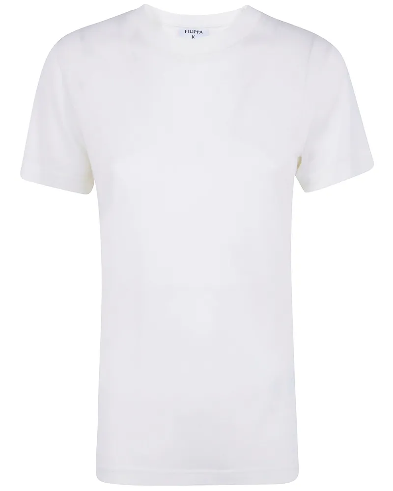 Filippa K T-Shirt Lyocell Cashmere "Lyocell Cashmere Tee White