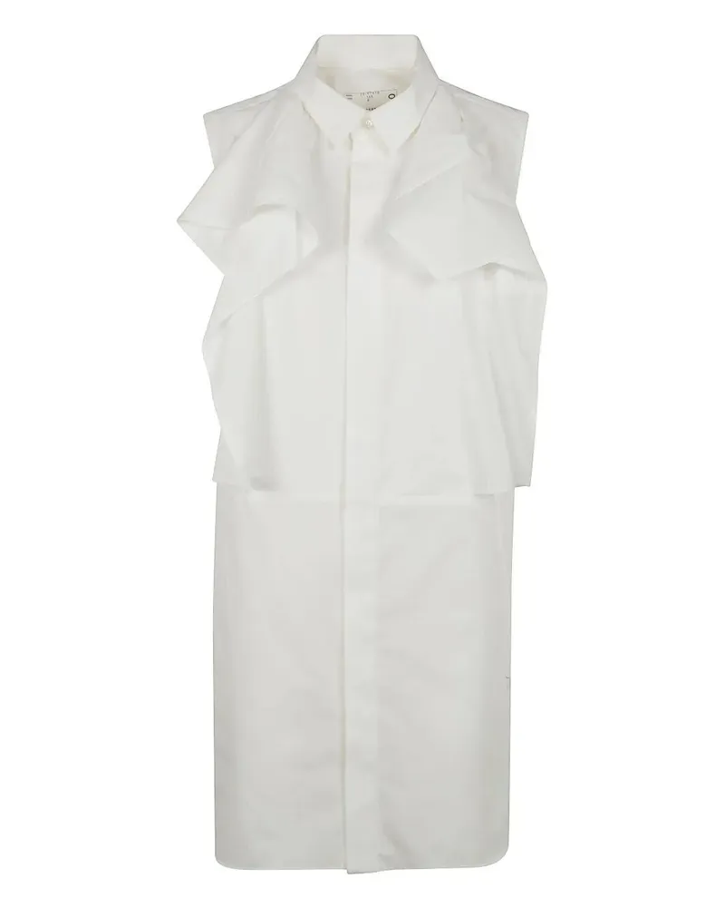 Sacai Popeline Dress White