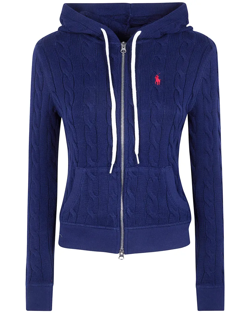 Ralph Lauren Long Sleeves Full Zip Sweatshirt Blue
