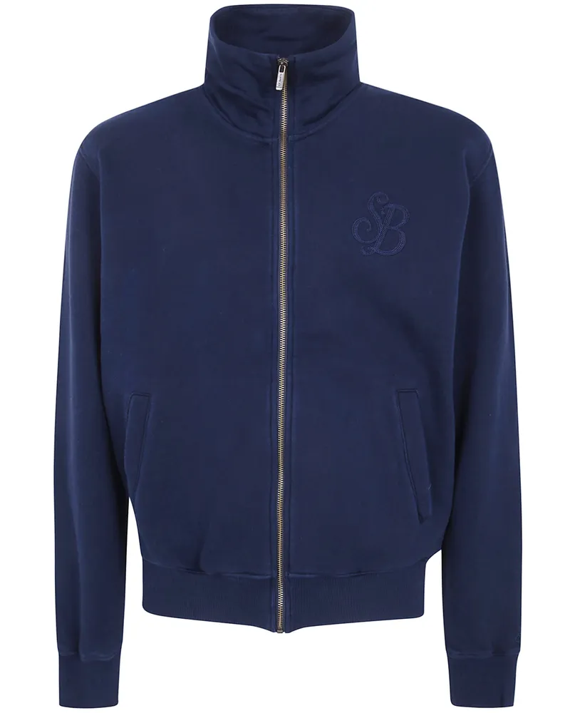 MC2 Saint Barth Full Zip Sweatshirt "Wilton Raw Blue