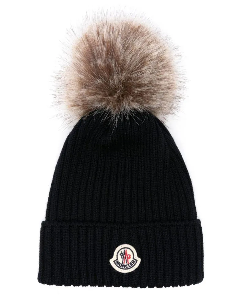 Moncler Hat Wool Yarn "742 Navy Blue
