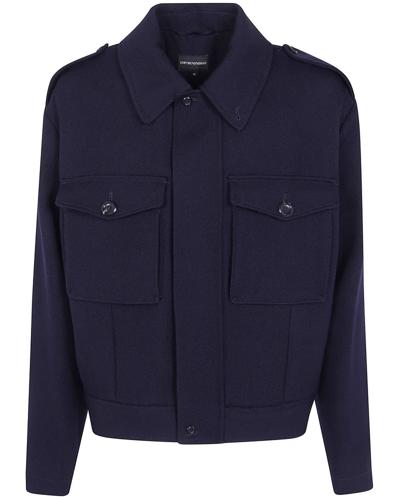 Emporio Armani Jacket Wool "Denim Classic Jacket Blue