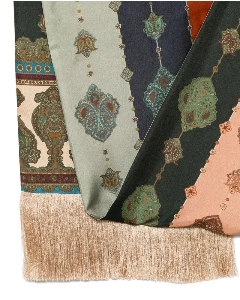 Zimmermann Scarf Printed "Prism Stripes Multi