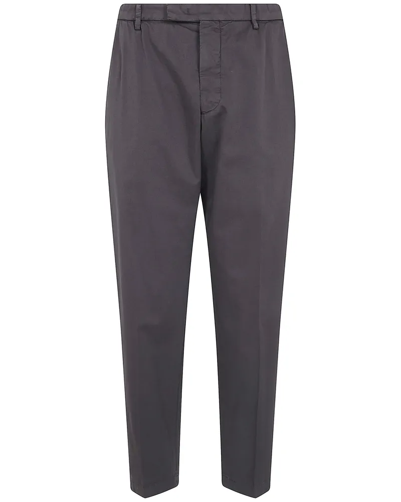 MICHAEL COAL Cotton Classic Trousers Brown