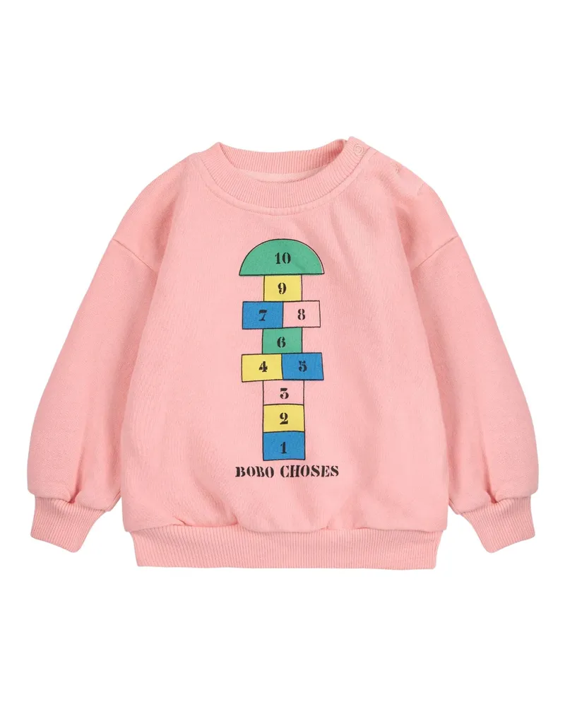 BOBO CHOSES Hopscotch Sweatshirt Pink