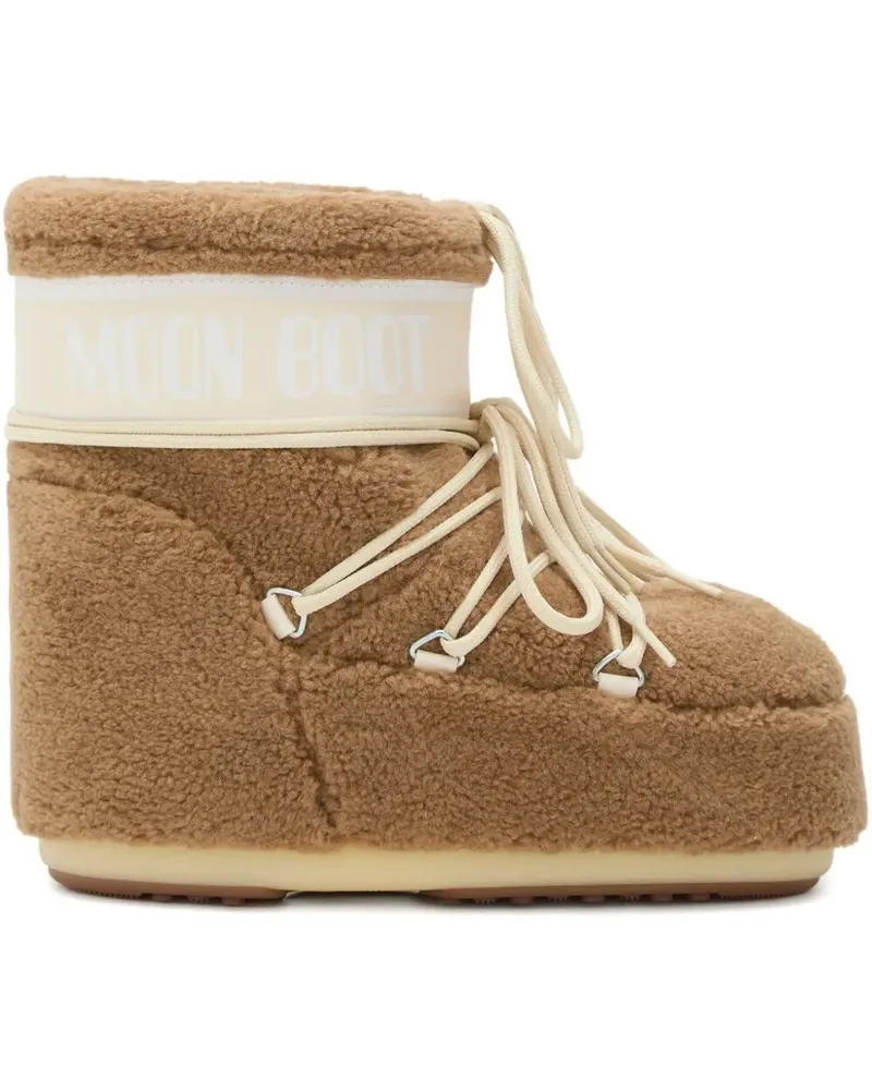 Moon Boot Icon" Low Fleece Boot Brown