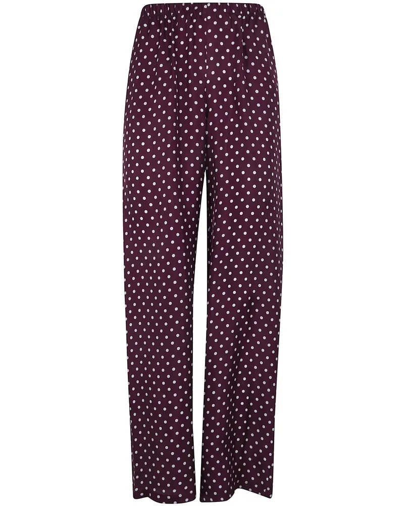 Laura Urbinati Elastic Waist Trousers Red