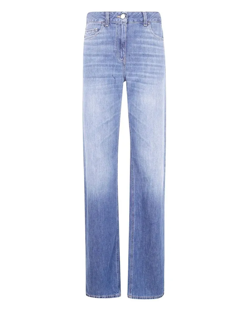 Elisabetta Franchi Jeans Trousers Logo Blue