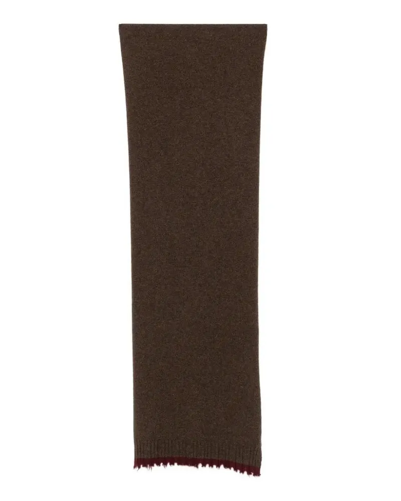 Uma Wang Scarf Cashmere "Plain Ws Brown