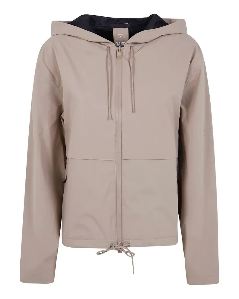 RAINS Suva Hardshell" Short String Woman Jacket Beige