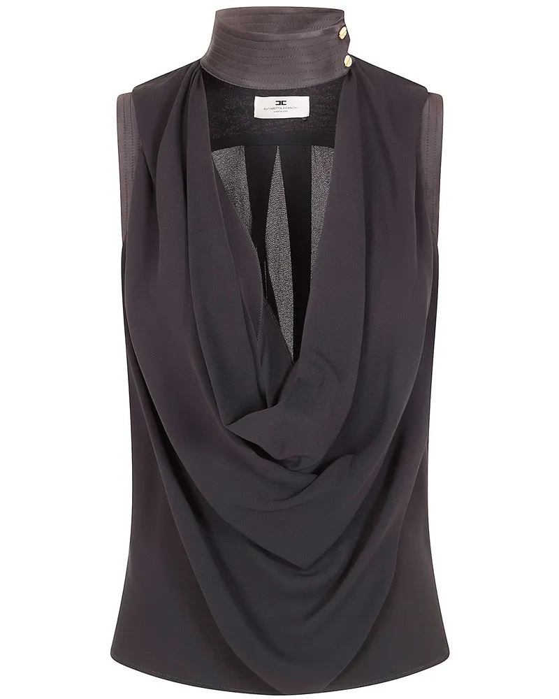 Elisabetta Franchi Sleeveless Shirt Black