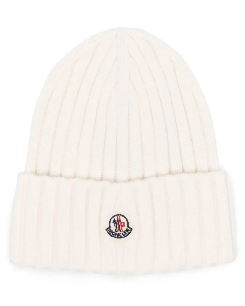Moncler Hat Wool White White