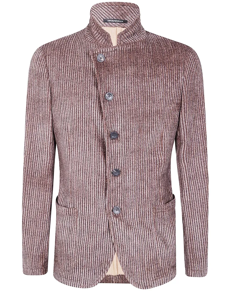 Emporio Armani Split Jacket Brown