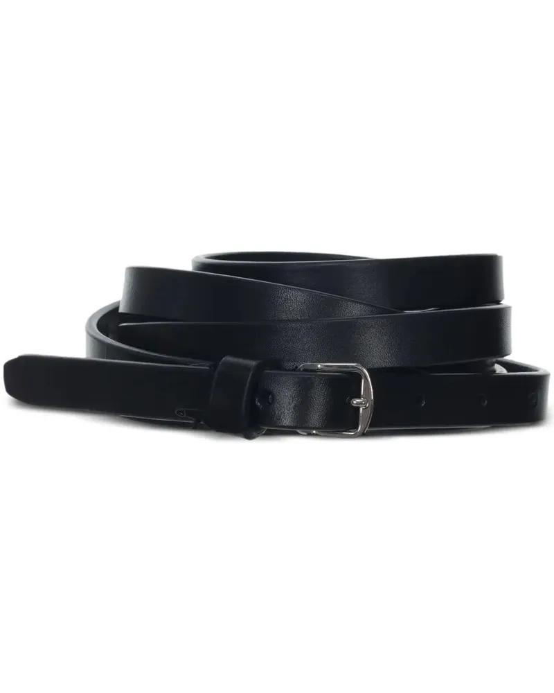Ann Demeulemeester Kepa 1,5Cm Triple Wrap Belt Oily Calf Sk Black