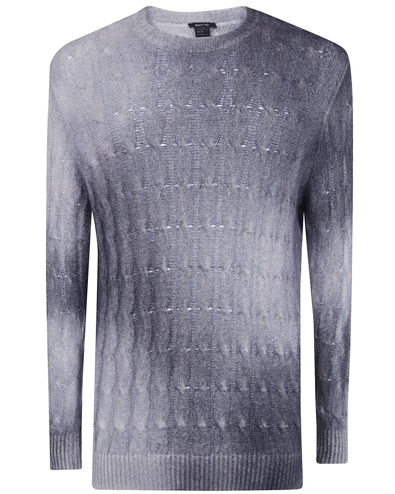 Avant Toi Sweater Gradient Effect "Cashmere And Silk Pullover White