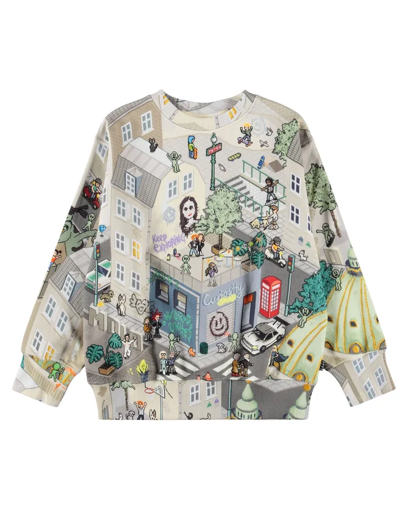 Molo Sweatshirt Cartoon Design "Mattis Gray