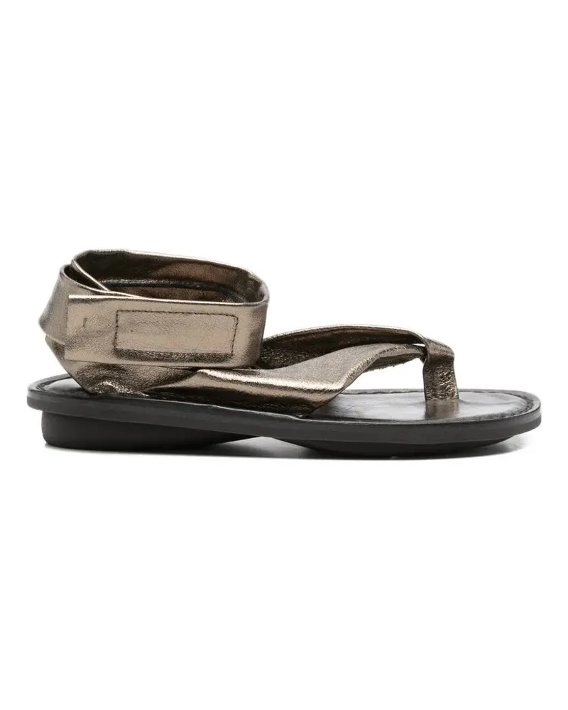 TRIPPEN Sensual" Flat Sandals Metallic