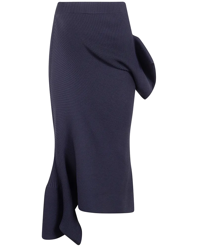 Issey Miyake Life Form Volume Midi Skirt Black