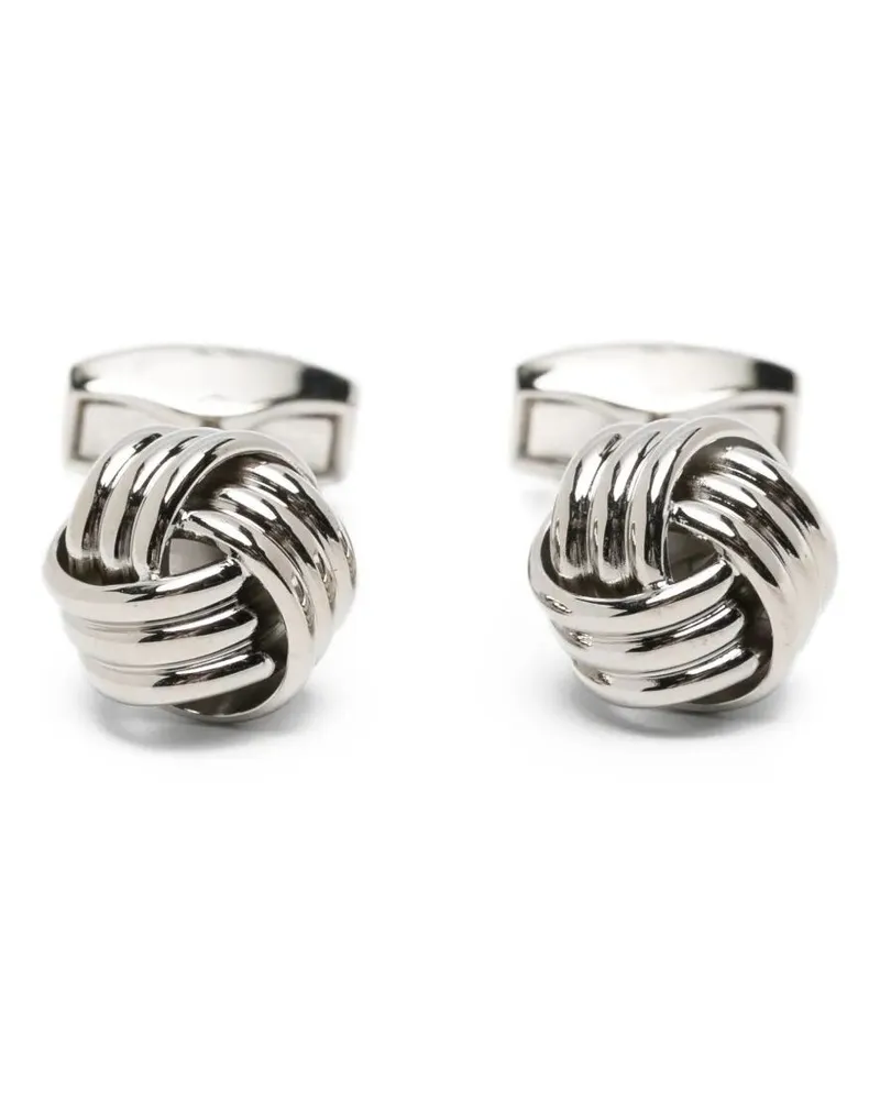 Tateossian Knot Cufflinks Metallic