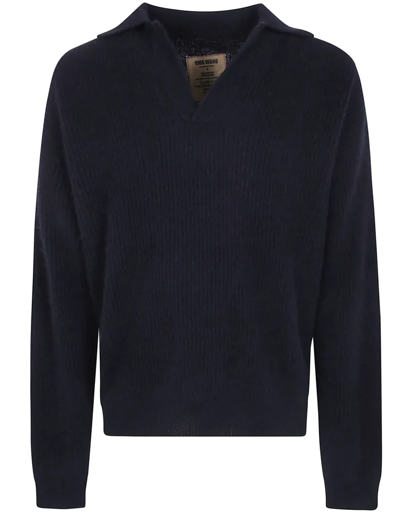 Uma Wang Sweater Long Sleeves "Raccoon Black