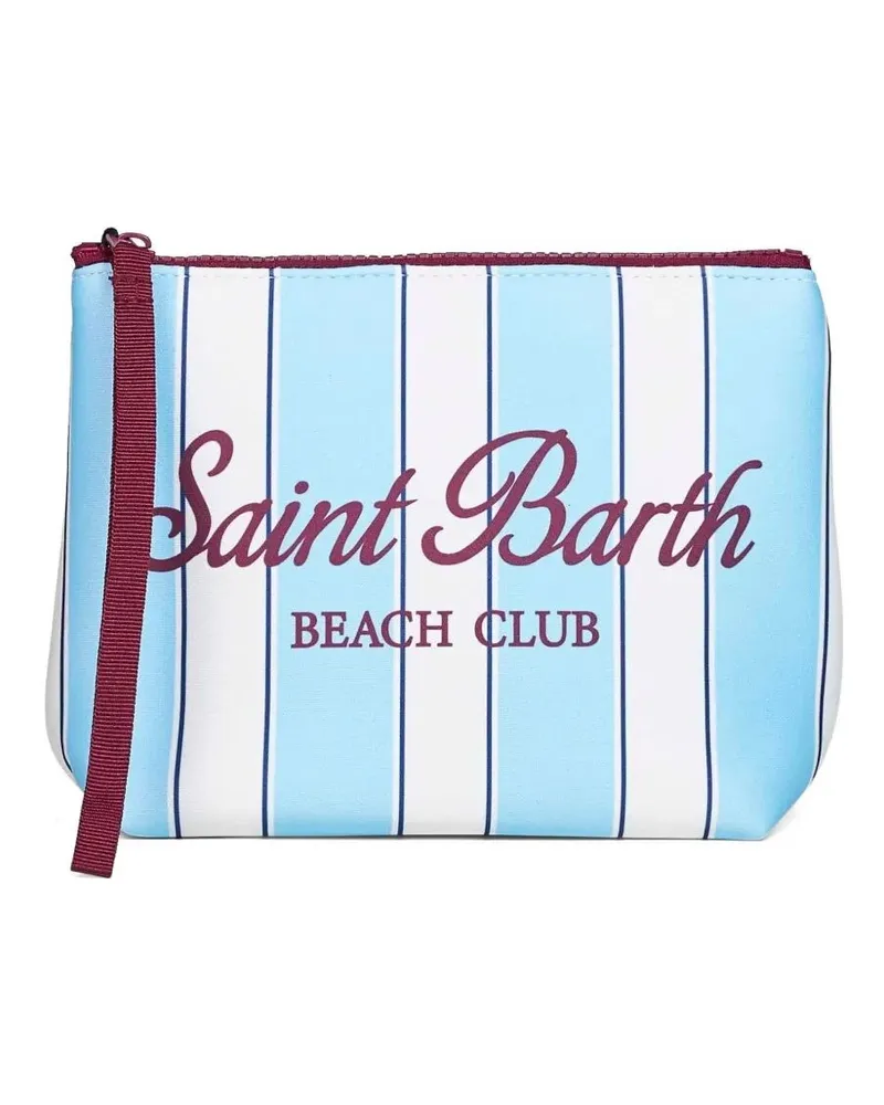 MC2 Saint Barth Accessories Beach Stripes Pouch "Aline Blue