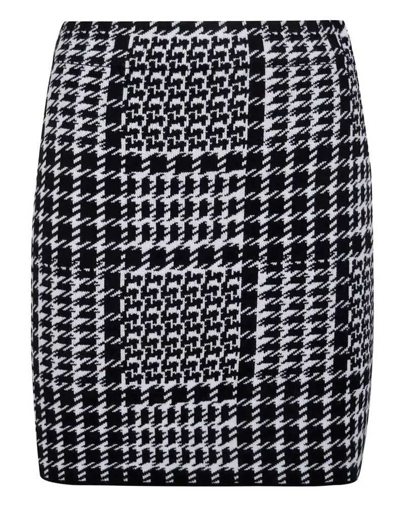 Twin-Set Classic Check Mini Skirt White
