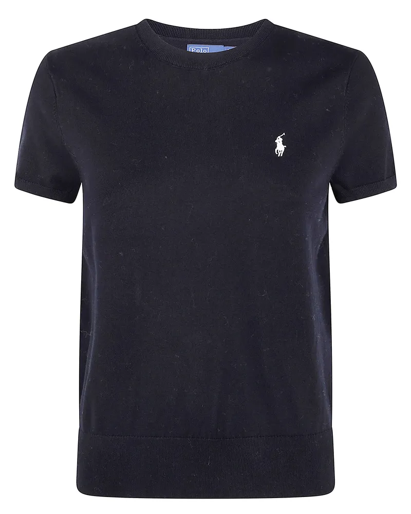 Ralph Lauren Sweater Pullover Short Sleeve Black