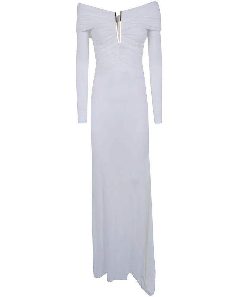 Elisabetta Franchi Long Dress "Evening Long Dress White