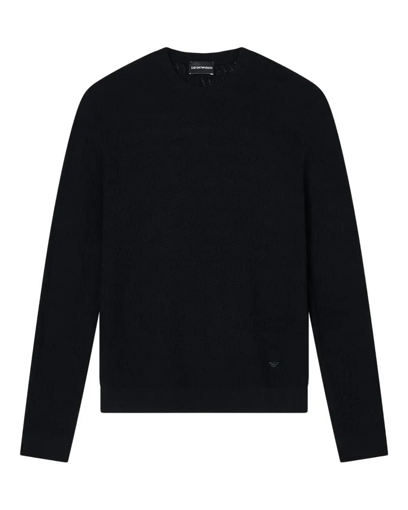 Emporio Armani Round Neck Sweater Black