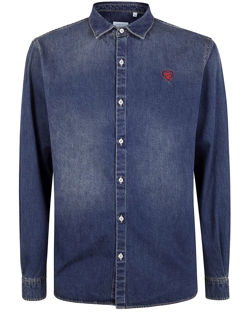 Family First Denim Shirt Blue