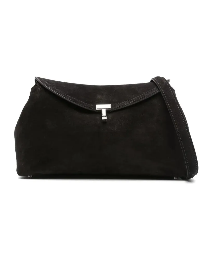 Totême Clutch Bag T-Lock Brown