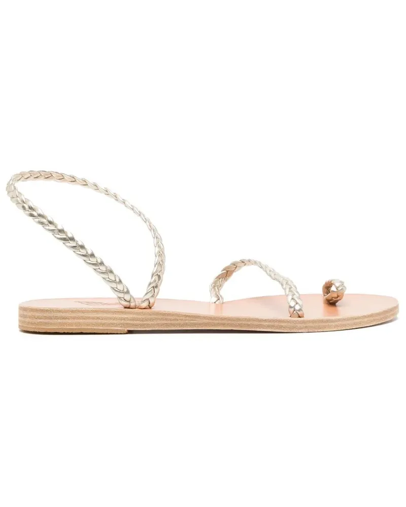 Ancient Greek Sandals Eleftherria Women`S Flat Sandals Metallic