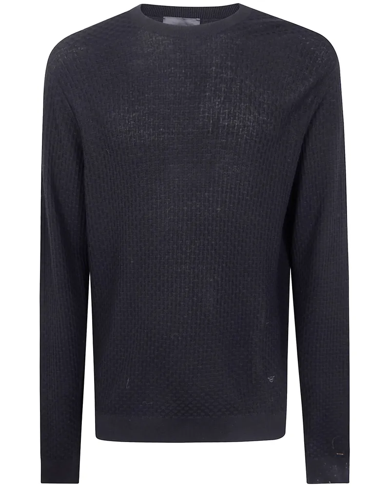 Emporio Armani Round Neck Sweater Black