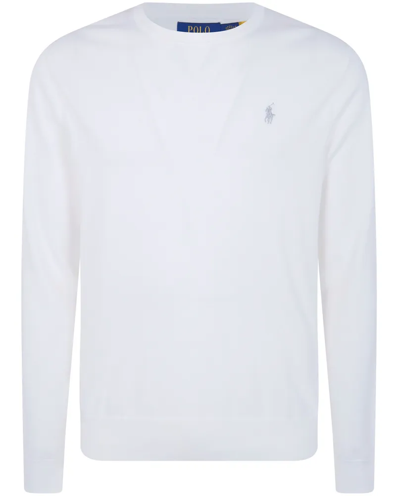Ralph Lauren Long Sleeves Round Neck Classic Sweater White