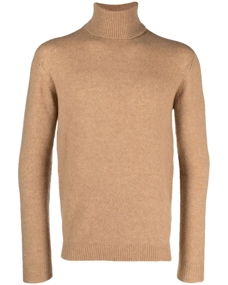 Nuur TURTLE NECK SWEATER Brown