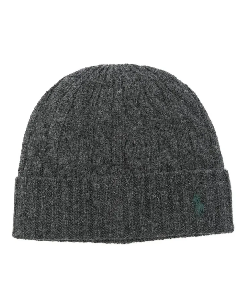 Ralph Lauren Wool Blend Beanie Gray