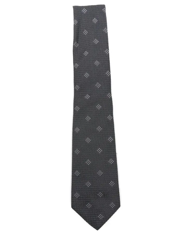 Emporio Armani Rhombus Tie Gray