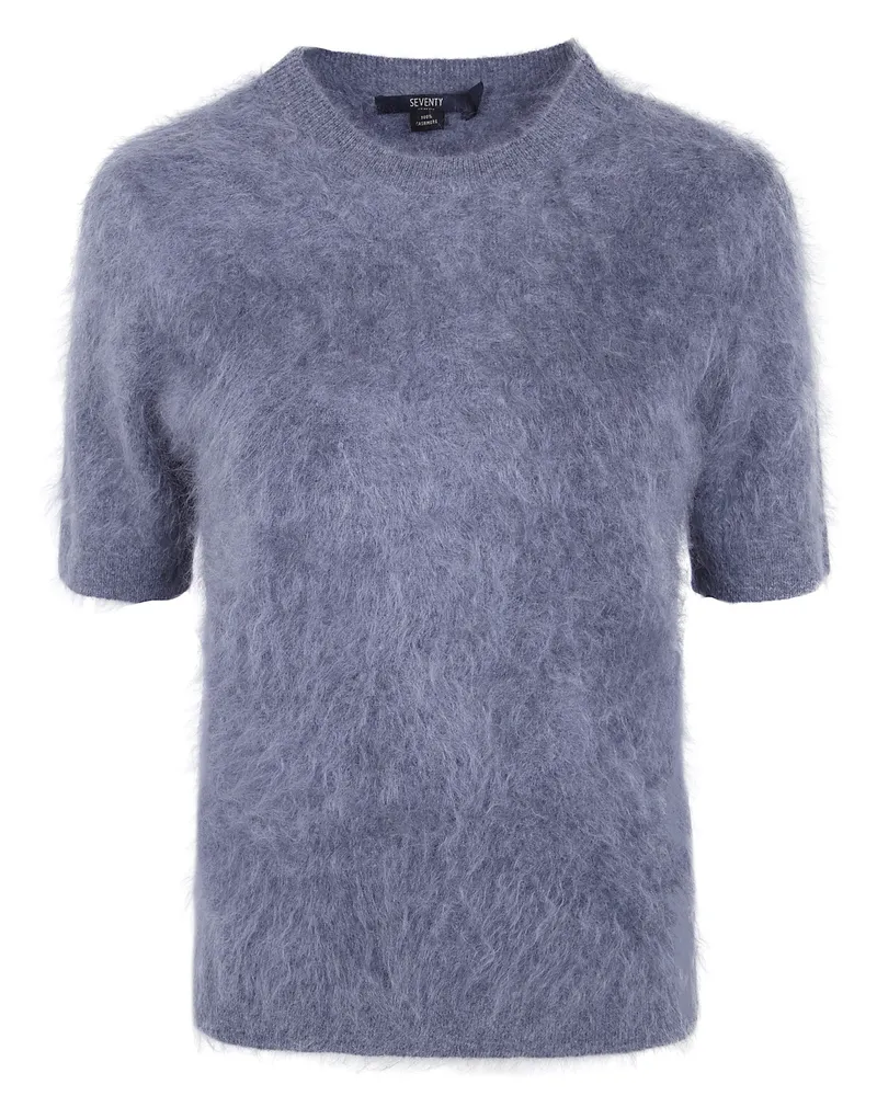 Seventy Sweater Short Sleeves "Cashmere Short Sleeves Round Neck Gray