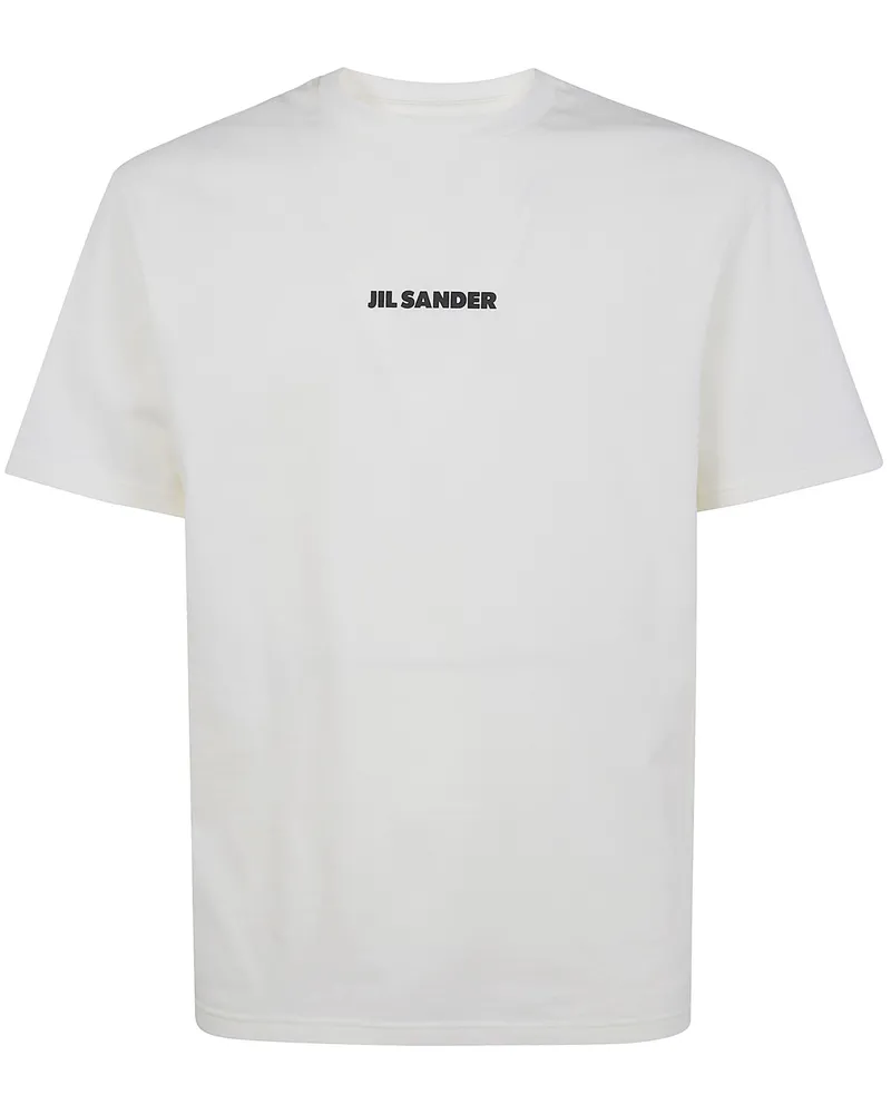 Jil Sander Crewneck Short Sleeves Logo T-Shirt White