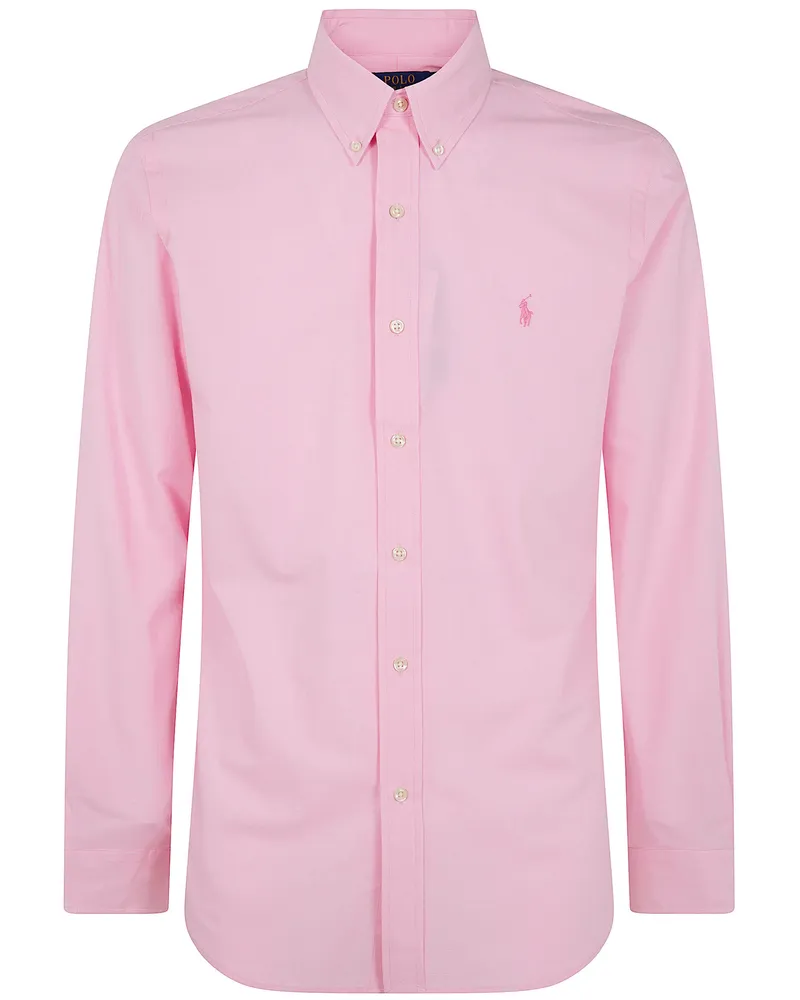 Ralph Lauren Long Sleeves Sport Stripes Shirt Pink