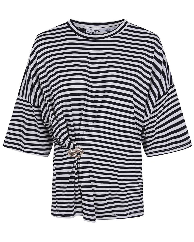Essentiel T-Shirt Striped "Kriss Black