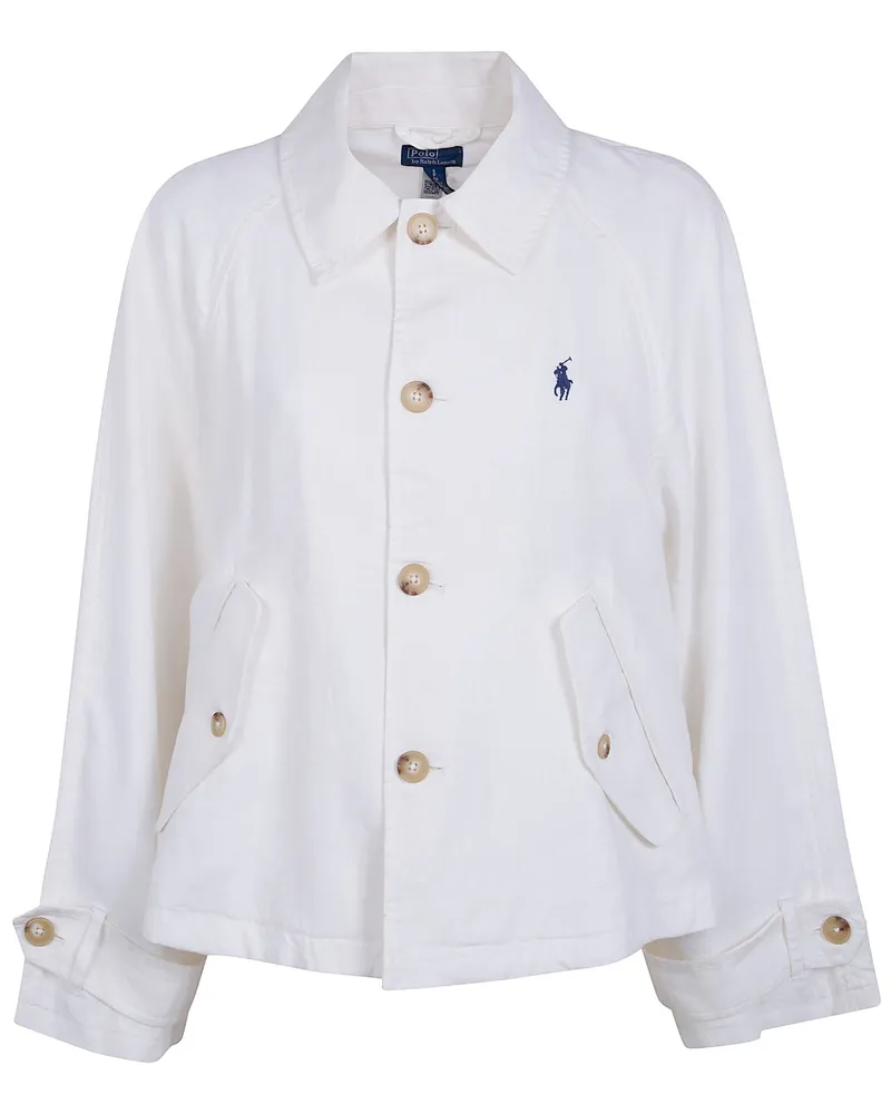 Ralph Lauren Woven Windbreaker Jacket White
