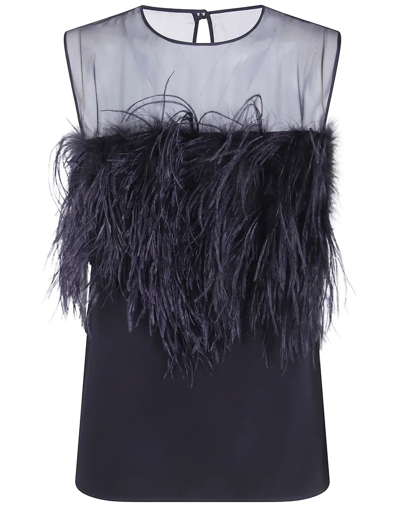 Alberta Ferretti Top Bifabric "Bifabric Top Black
