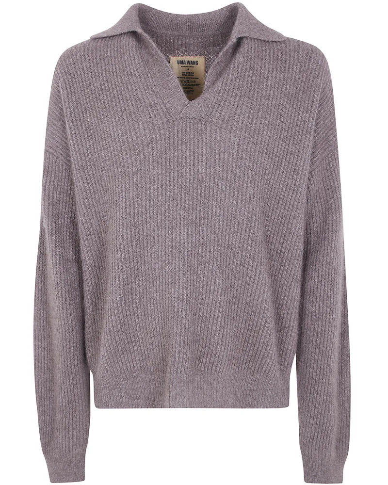 Uma Wang Sweater Long Sleeves "Raccoon Brown
