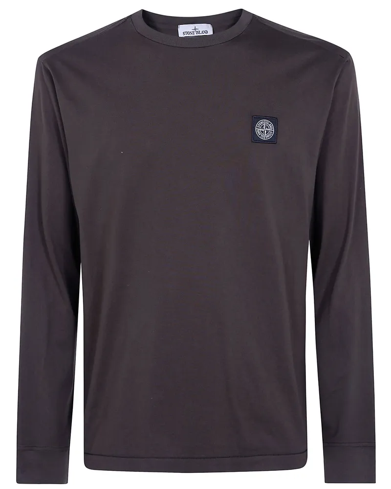 Stone Island T-Shirt Long Sleeves "Classic Gray
