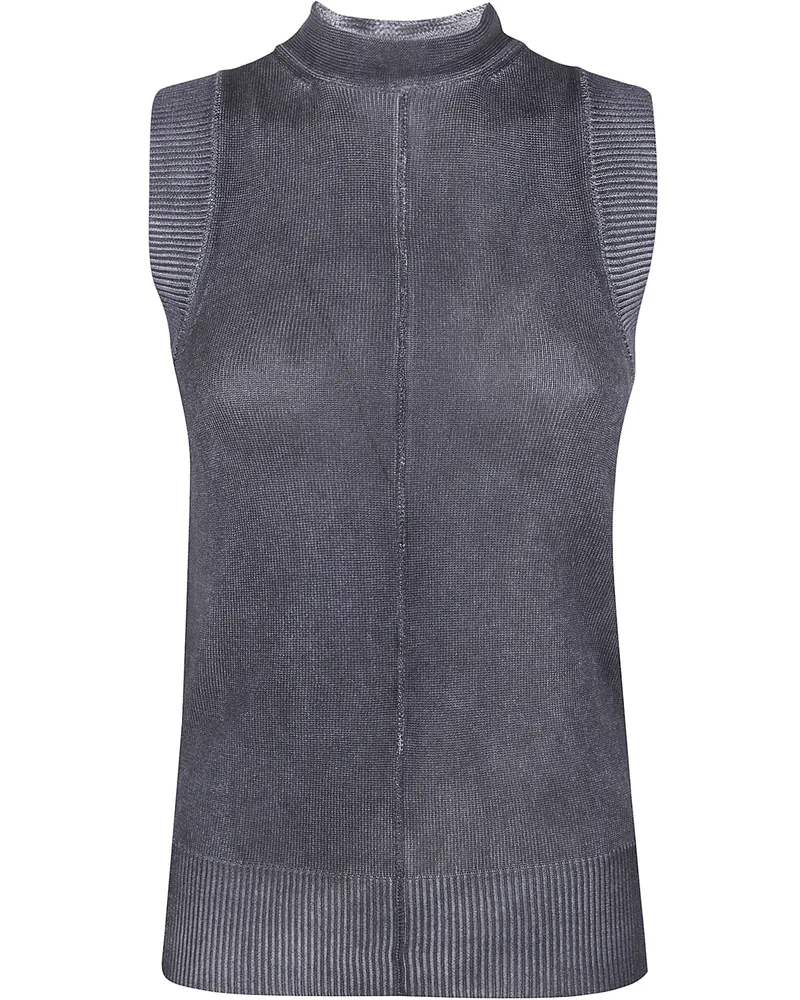 Pier Antonio Gaspari Dyeing Fade Tank Top Black