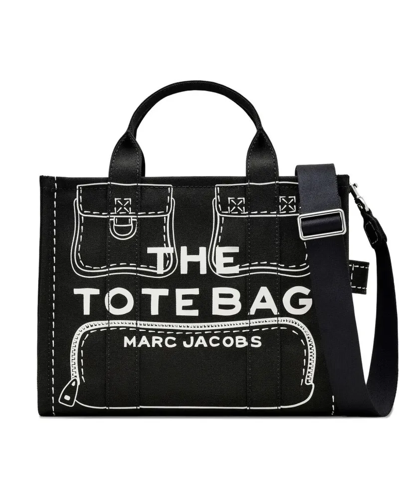 Marc Jacobs The Tote Bag Cargo Canvas Tote Bag Black